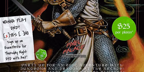 DRINKS & DRAGONS @ Pixel Palace Arcade and Bar