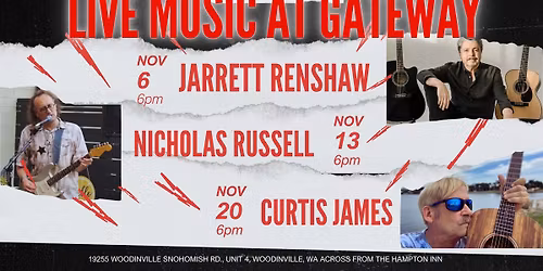 Free Live Music at Gateway Woodinville: Jarrett Renshaw