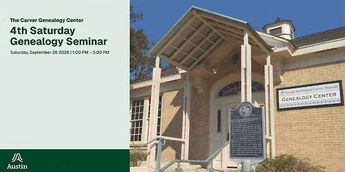 4th Saturday Genealogy Seminar