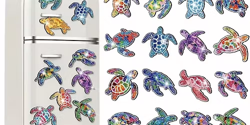 Turtle magnet Diamond art + $5 mimosa night