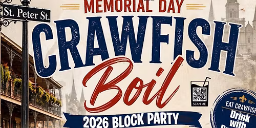 The Barman\u2019s Fund Memorial Day Crawfish Boil 2026
