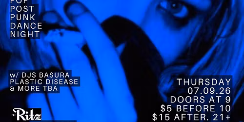 ATOMIC: NEW\/DARKWAVE, SYNTH-POP, POST-PUNK DANCE NIGHT - The Ritz
