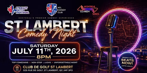 ST LAMBERT COMEDY NIGHT BY MTLCOMEDYCLUB.COM