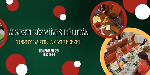 Adventi k\u00e9zm\u0171ves d\u00e9lut\u00e1n a Trinity-ben!