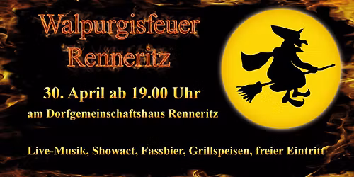 Walpurgisnacht in Renneritz \u2013 Tradition, Feuerzauber und Live-Musik