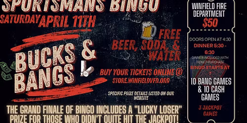 Sportsman's Bingo - Sold Out!