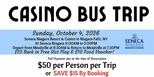 Casino Bus Trip to Seneca Niagara