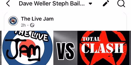 The jam v the clash the live jam and the total clash