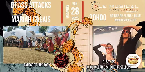 Fest CCBB: Brass attacks (fanfare punk rock) + Mariah Calais (Dj set)