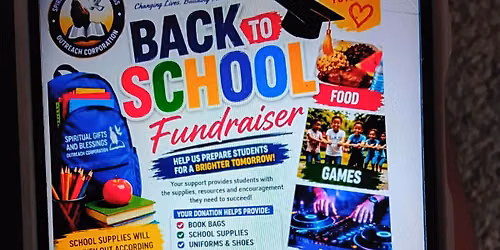 Spiritual Gifts and Blessings Outreach Corporation Back to School Event