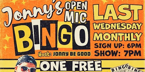Jonny's Open Mic BINGO