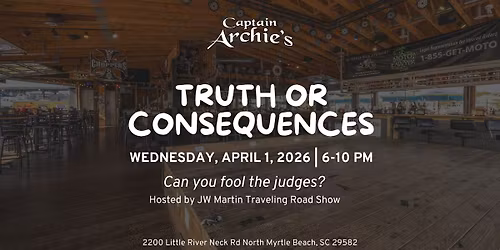 Truth or Consequences Hosted by JW Martin Traveling Road Show