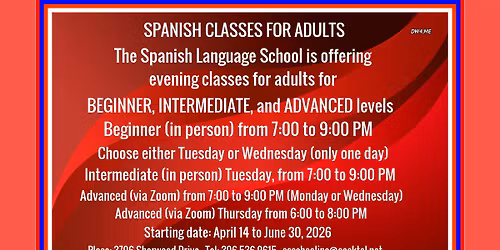 SPANISH CLASSES FOR ADULTS