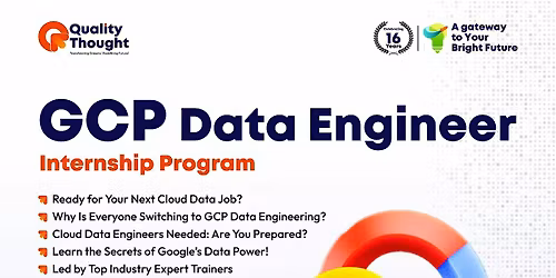 Free Demo  on GCP Data Engineer Training at 08:30am on 15December2025