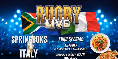 Rugby Live! Springboks VS Italy