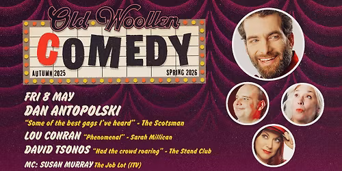 Comedy at The Old Woollen - Fri 8 May