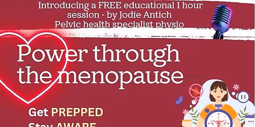 Physiotherapy talk about The Menopause