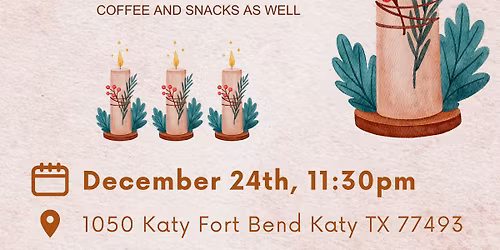 Midnight Christmas Eve Candlelight (Members & Guest Welcome)