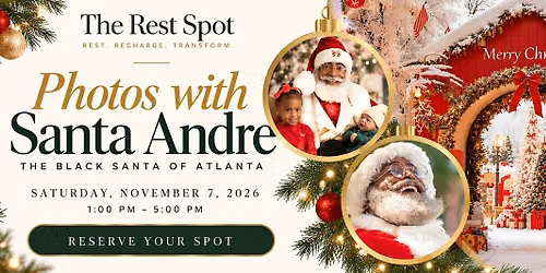 Atlanta's Black Santa Photos @ The Rest Spot