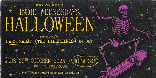 Indie Weds Halloween: Carl Bar\u00e2t DJ Set