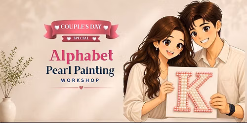 Couples Day Alphabet Pearl Painting