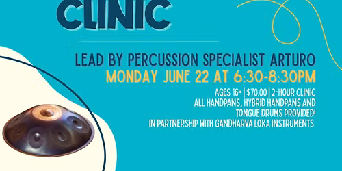 Handpan and Tongue Drum Clinic at PMM