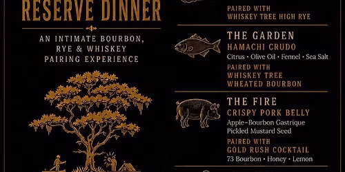 Reserve Dinner with Whiskey Tree