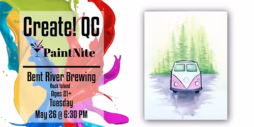 Paint Nite at Bent River Brewing Company Uncommon Room: Let's Go On An Adventure