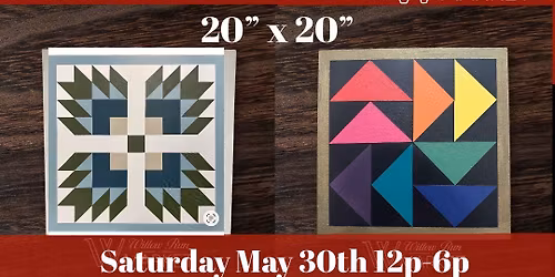 Paint a Barn Quilt 20" x 20"