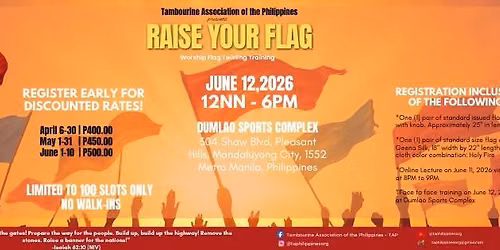 RAISE YOUR FLAG 2026 - Worship Flag Twirling Training