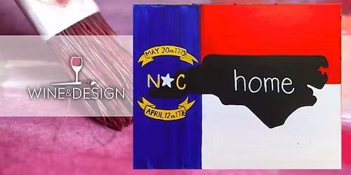 Paint & Sip: |NC State And Flag