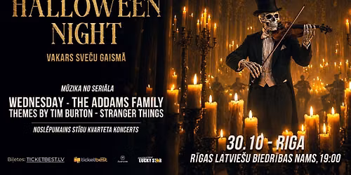 Halloween Night. Sve\u010du gaism\u0101. Halloween Night: A Candlelight Experience