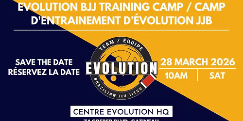 Evolution BJJ Training Camp \/ Camp d'entrainement d'\u00c9volution JJB