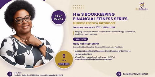 Financial Fitness Series -Business Review & Create A Budget for your business for 2027