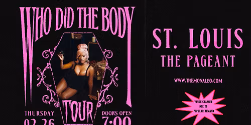 *NEW VENUE* Monaleo at The Pageant