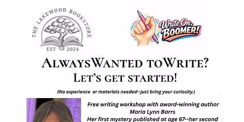Writing Workshop with Write On Boomer