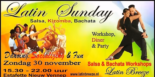 Latin Sunday. Workshops, Diner & Party.