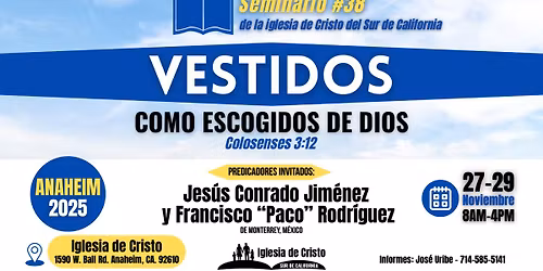 2025 Seminario #38 Anaheim