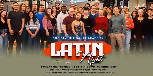 Society Hill Dance academy Septe Latin Night! 