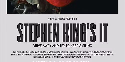 Screening of Stephen King's IT at Ellie's Cafe