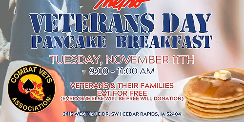 Annual Veterans Day Pancake Breakfast