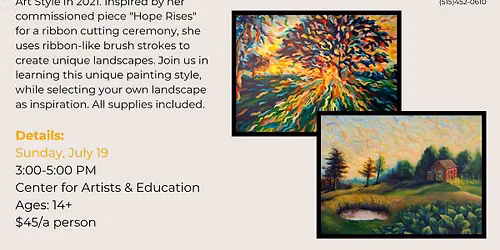CLASS: Acrylic Ribbon Landscapes