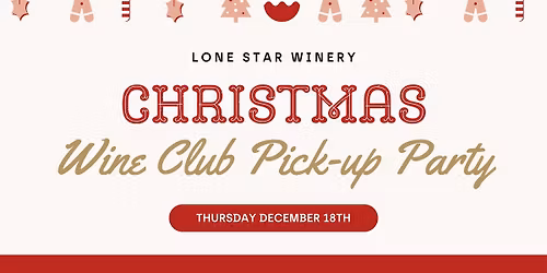 December Wine Club Pick-up Party: A Cozy Christmas