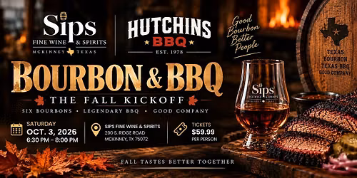 Sips Bourbon and BBQ Fall Kickoff.