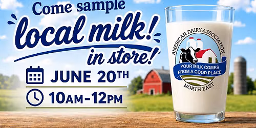Come Sample Local Milk In Store 
