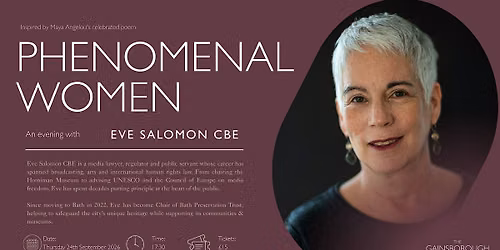 An Evening with Eve Salomon CBE