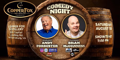 Comedy Night at Copper Fox Distillery - Williamsburg