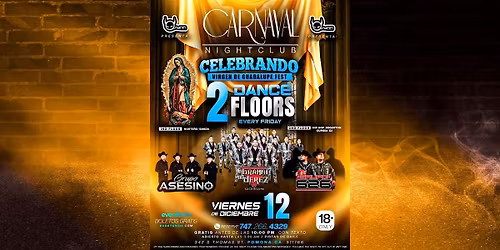 Friday Night Diciembre 12 - Banda, Norteño, y Reggaeton