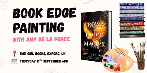 Book Edge Painting craft evening with author Amy De La Force