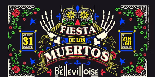 FiESTA DE LOS MUERTOS 2025 \ud83e\udddb\ud83c\udf83\ud83e\udddf\u200d\u2640\ufe0f\ud83e\uddcc\ud83d\udc80\ud83d\udc7a\ud83d\udc79 HALLOWEEN 100% LATiNO \u00e0 PARiS SUR 4 ESPACES !!!